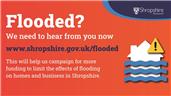 Shropshire residents and businesses urged to share experience of 2022 floods to build case for flood protection
